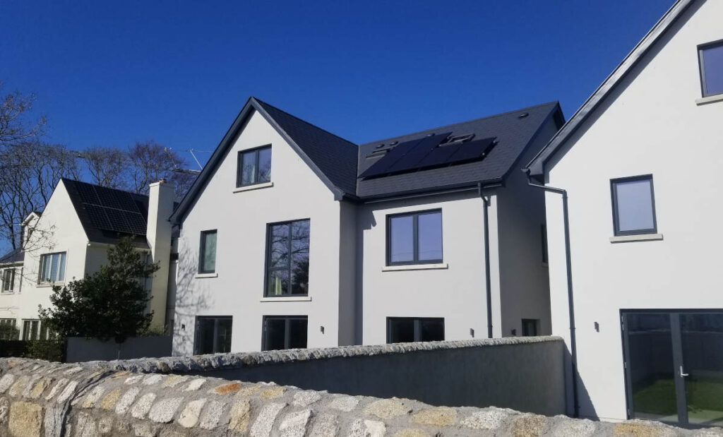 Solar panels on new houses in Ireland